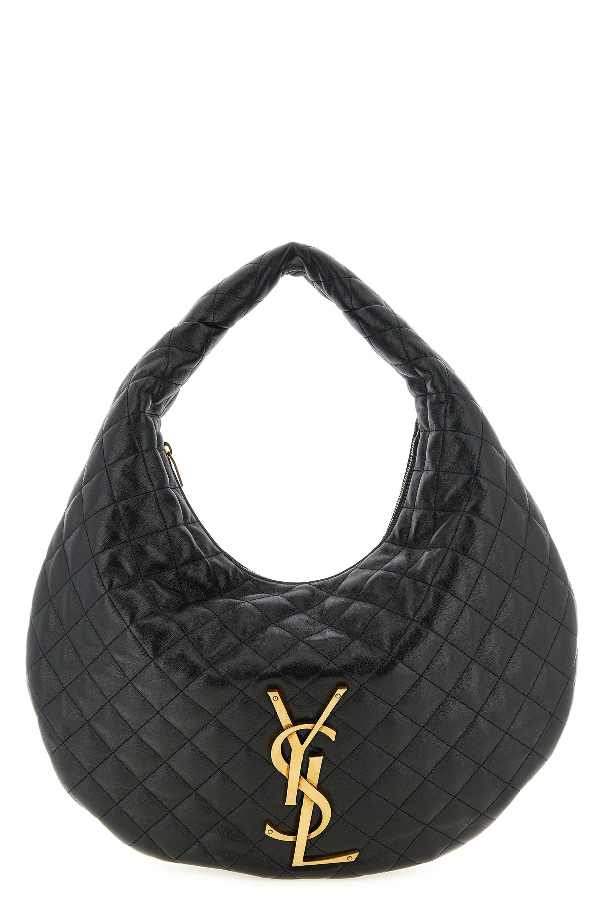 Saint Laurent Hobo Bag With Quilted Finish
