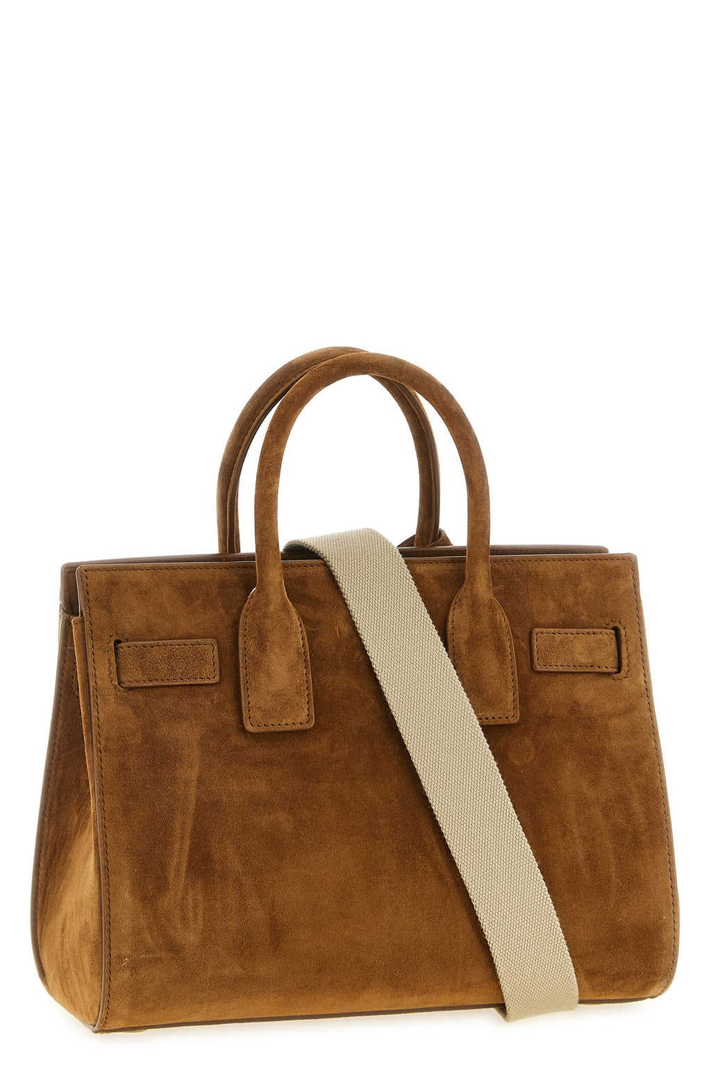 Saint Laurent Top Handle Bag With Accordion Sides