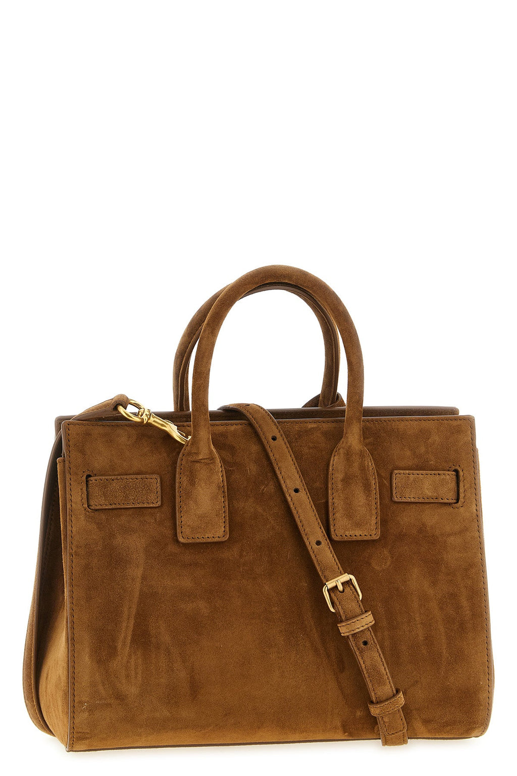 Saint Laurent Top Handle Bag With Accordion Sides