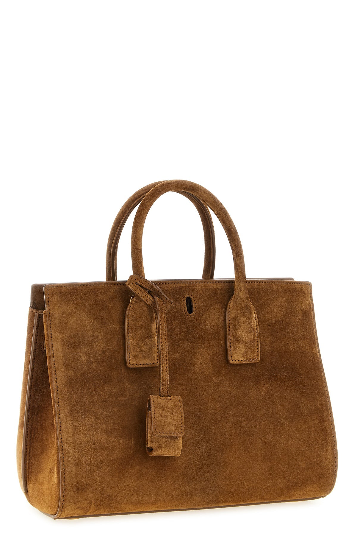 Saint Laurent Top Handle Bag With Accordion Sides