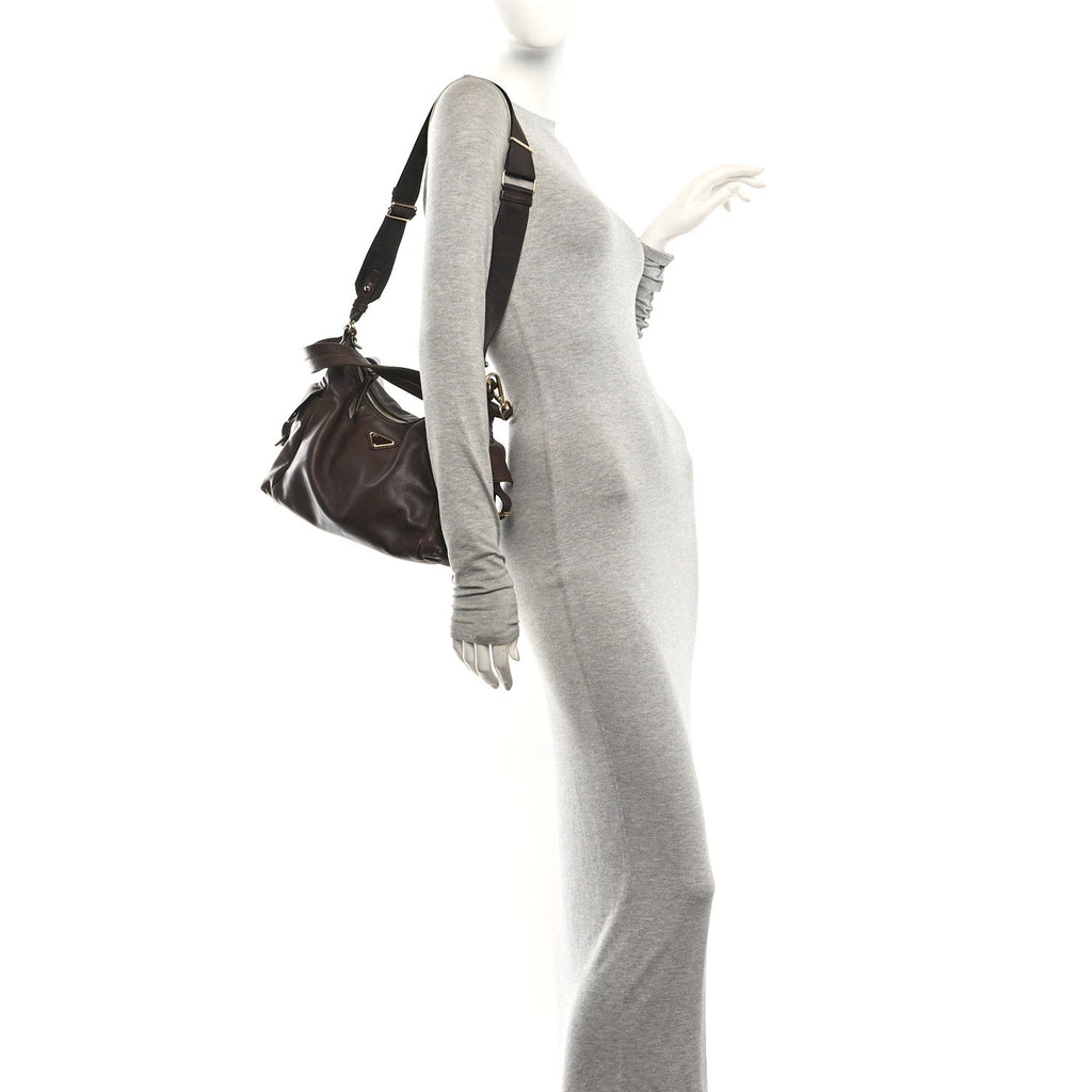 Nappa Explore Shoulder Bag Coffee