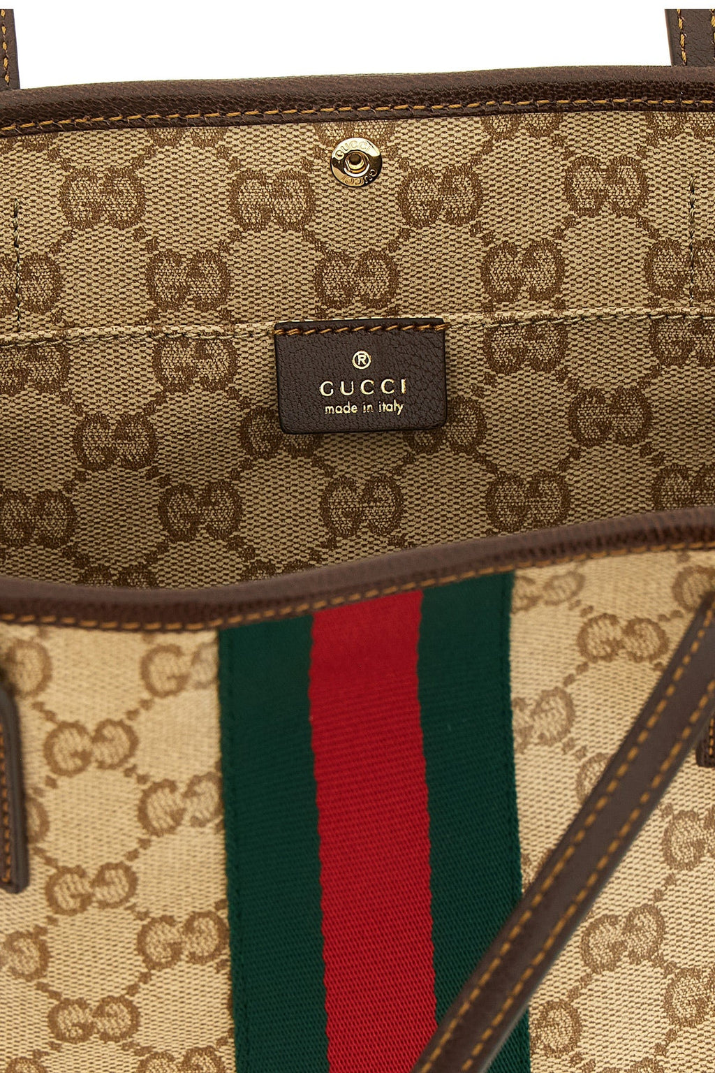 'Tribeca' Shoulder Bag with Web Stripe
