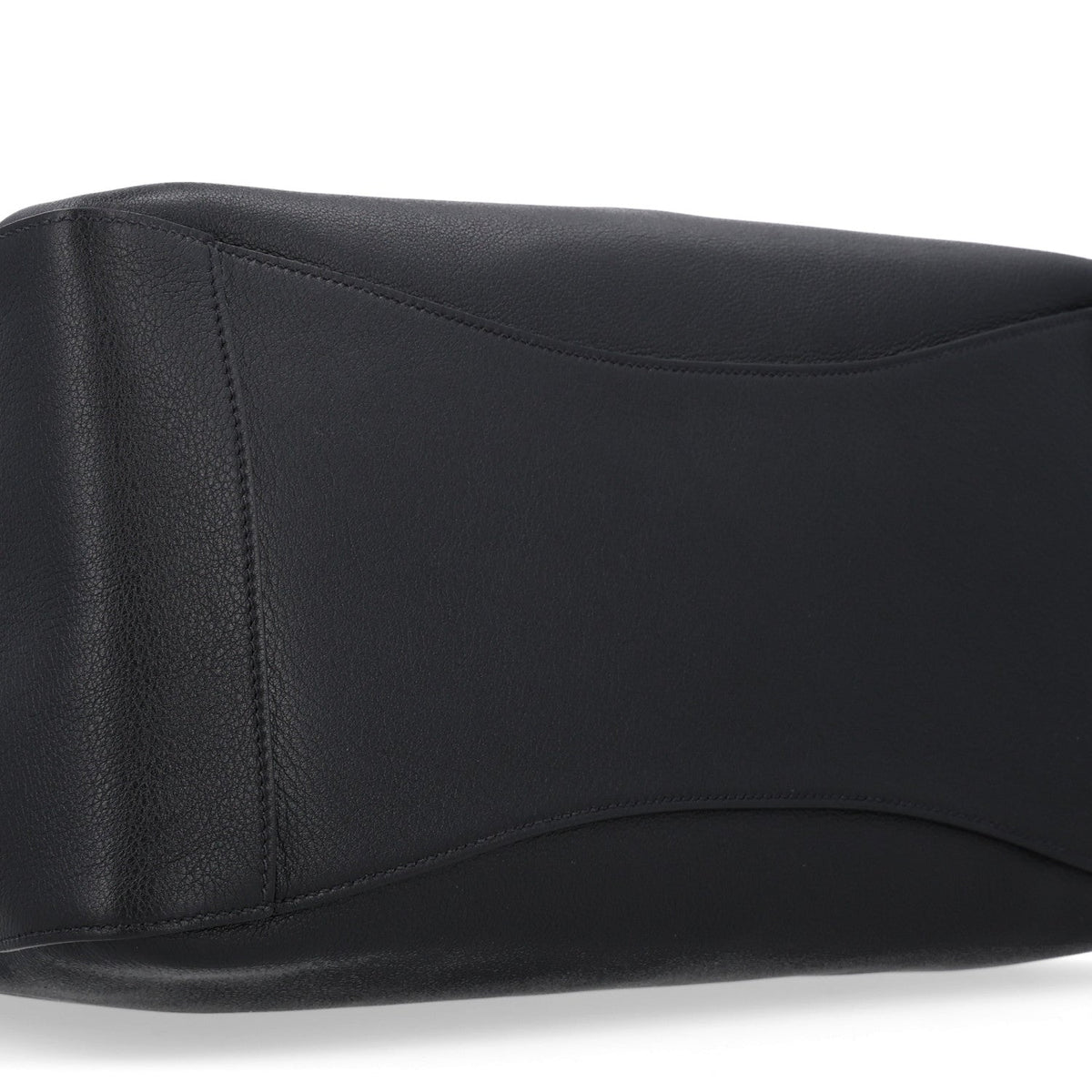Soft Grain Calfskin Large Tote Bag Black