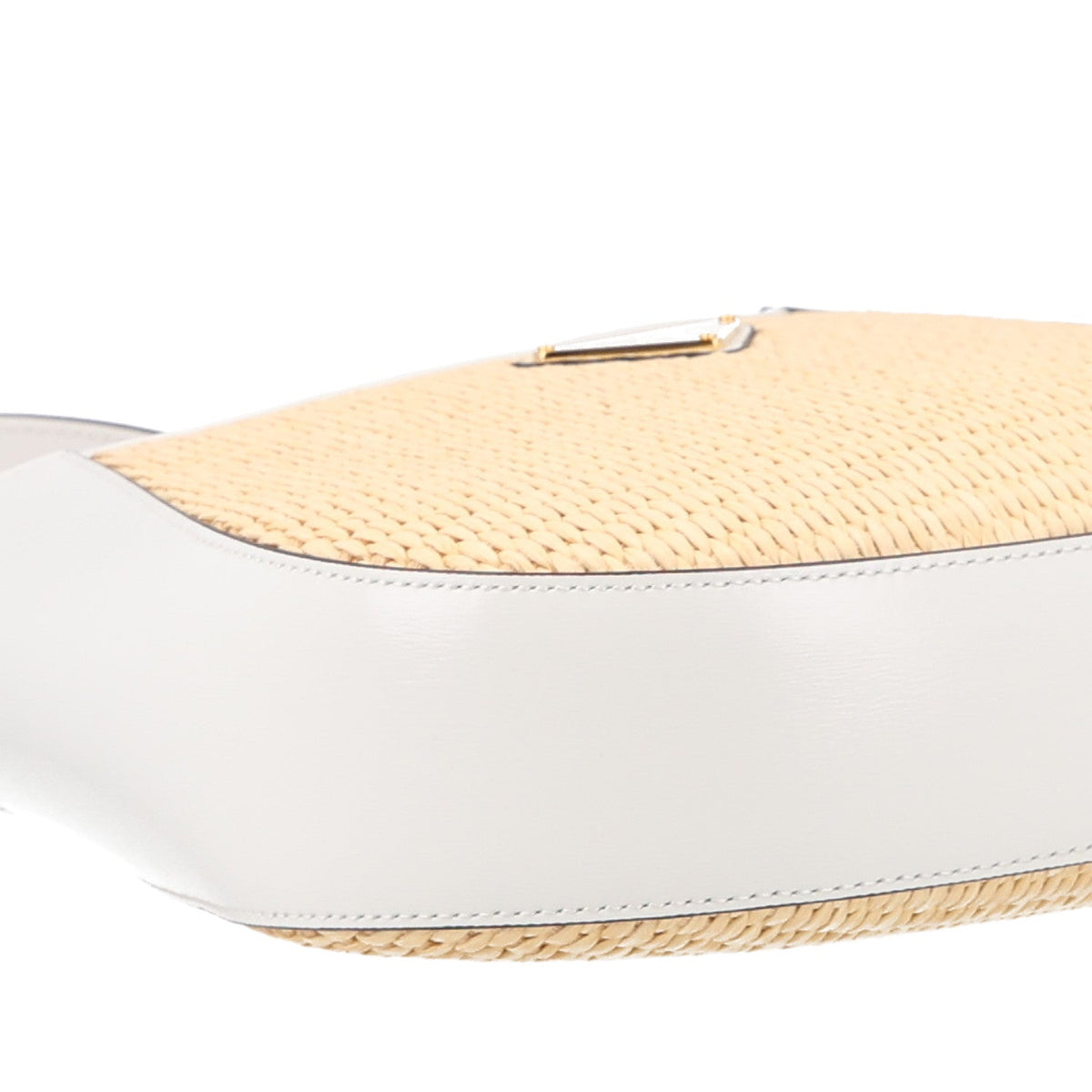 Paglia Spazzolato Shoulder Bag Naturale White