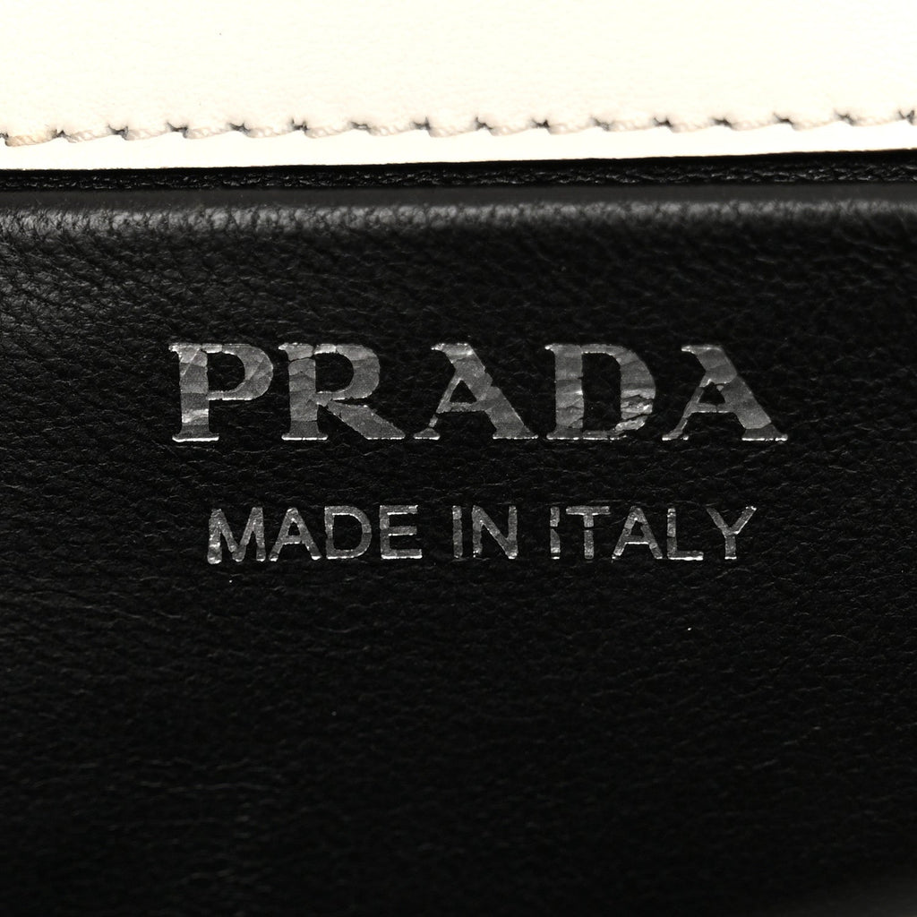 City Calfskin Saffiano Studded Elektra Clutch With Chain White