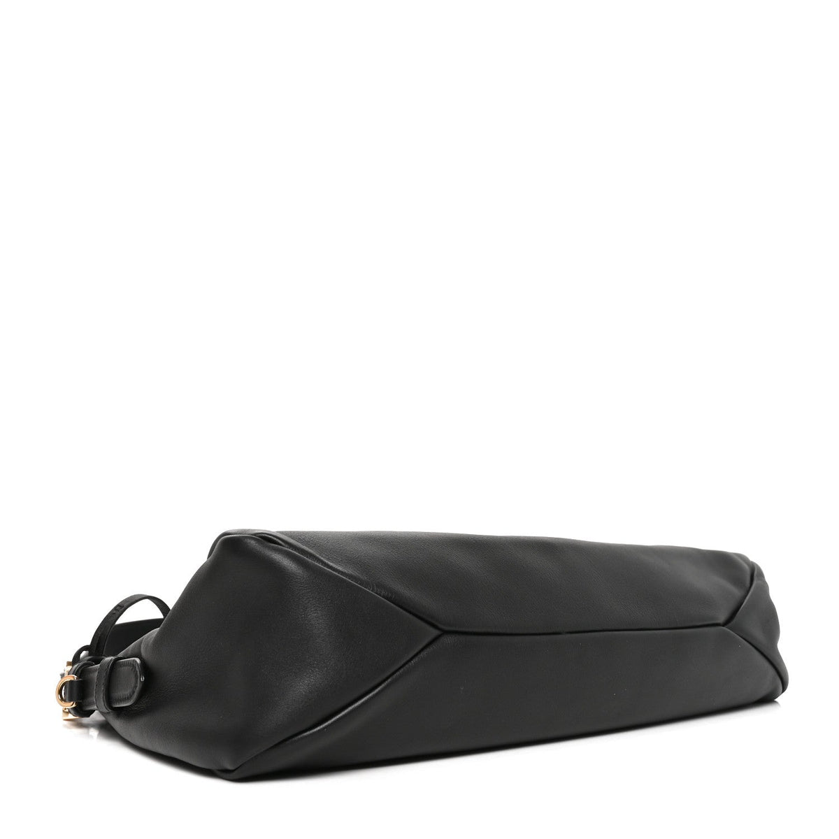 Soft Calfskin Large Aimée Shoulder Bag Black