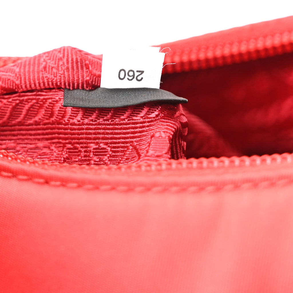 Tessuto Nylon Mini Re-Edition 2000 Bag Rosso