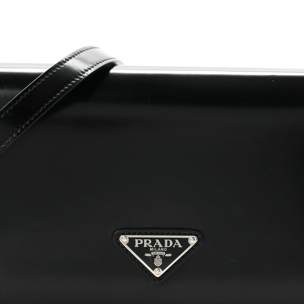 Spazzolato Femme Flap Shoulder Bag Black