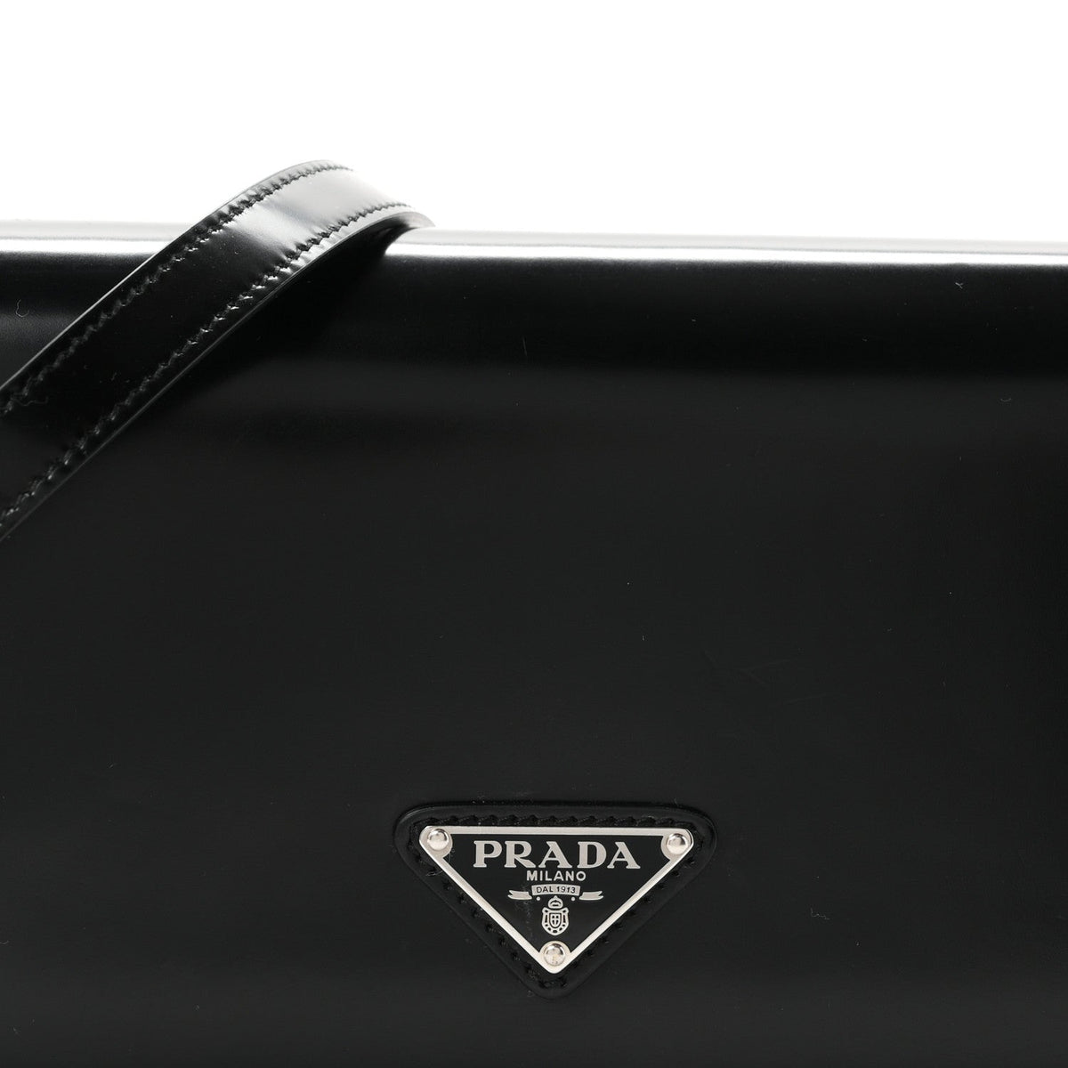 Spazzolato Femme Flap Shoulder Bag Black