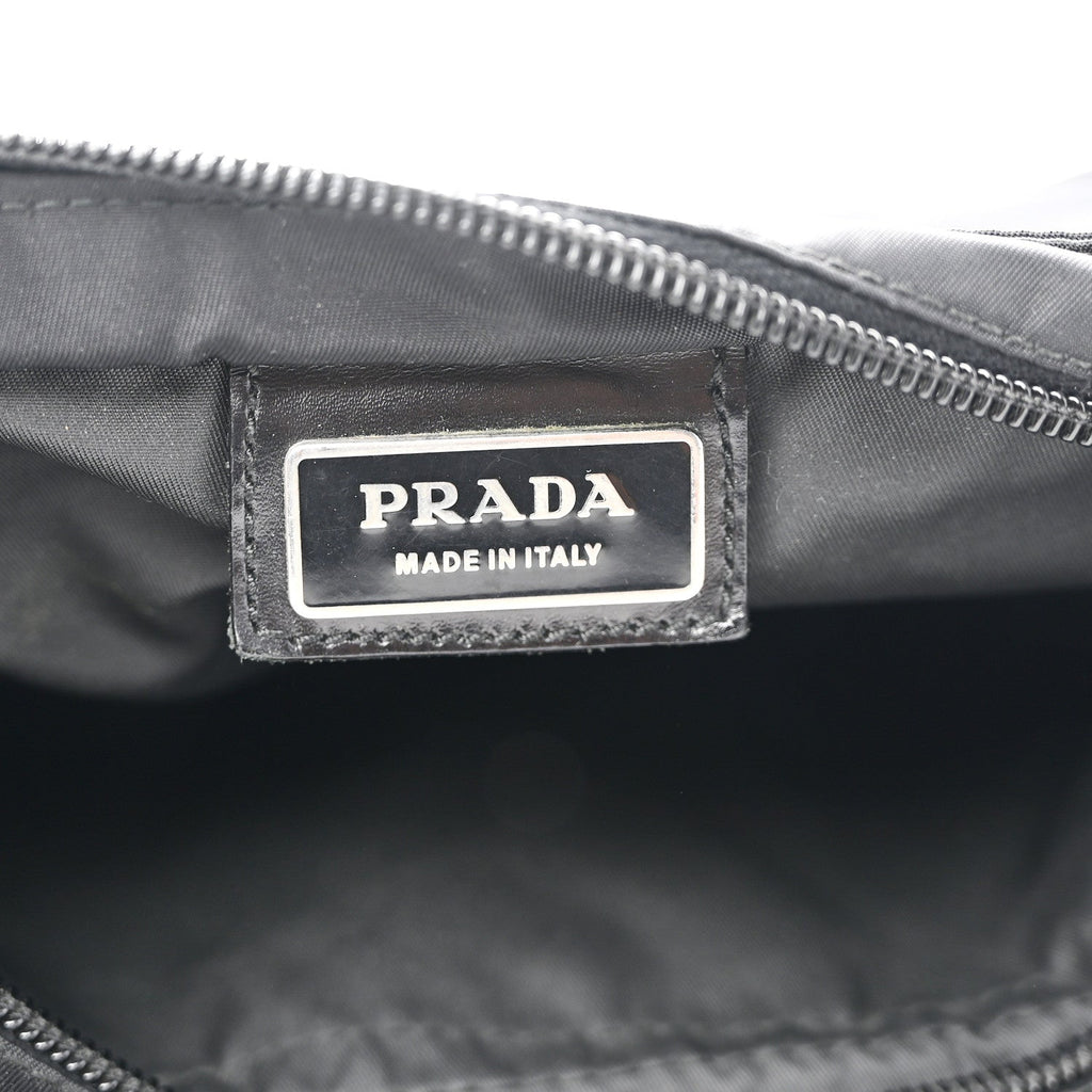 Nylon Vela Flat Messenger Bag Black