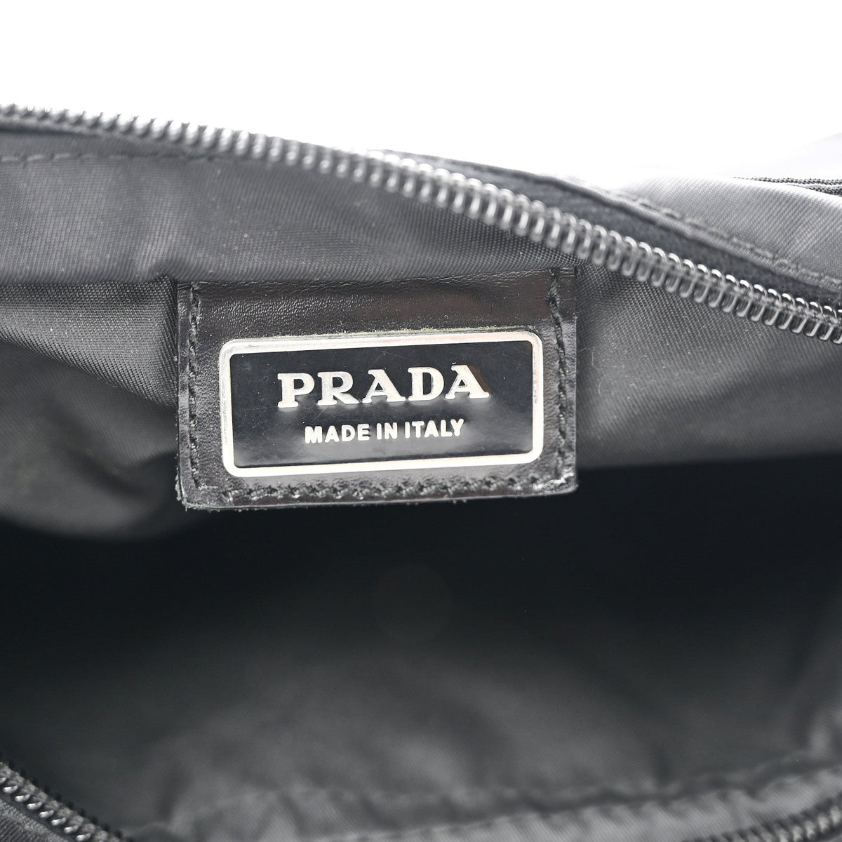 Nylon Vela Flat Messenger Bag Black