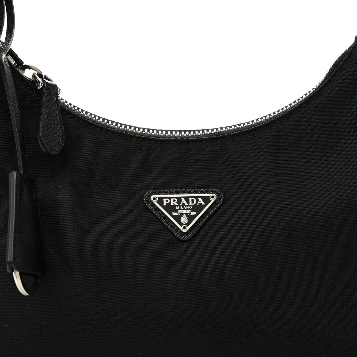 Tessuto Nylon Saffiano Mini Re-Edition 2005 Bag Black