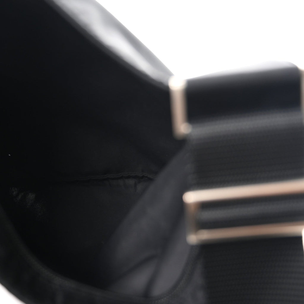 Nylon Vela Flat Messenger Bag Black
