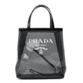 Sequin Rete Paillettes Small Tote Bag Black
