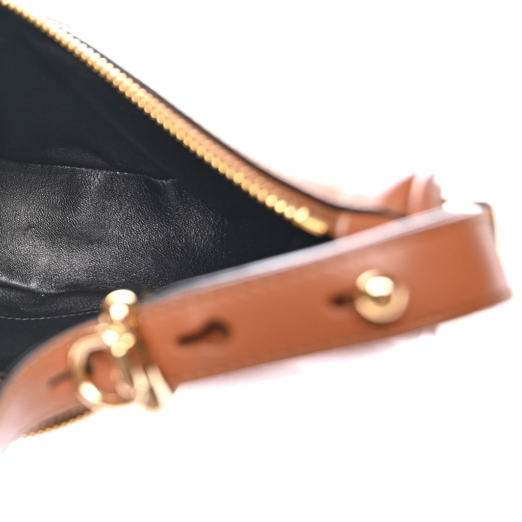 Soft Calfskin Arque Shoulder Bag Cognac