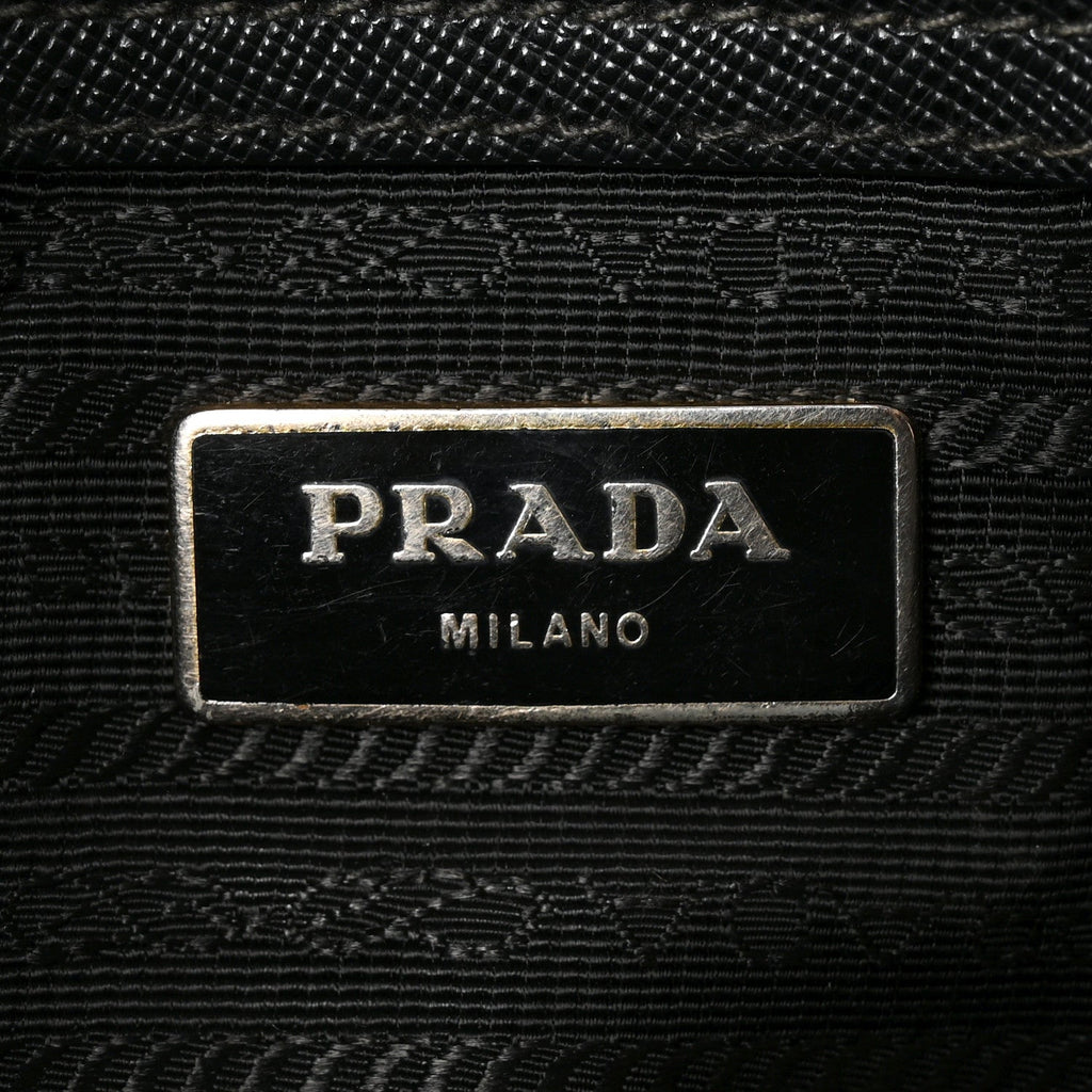Saffiano Small Galleria Double Zip Tote Black