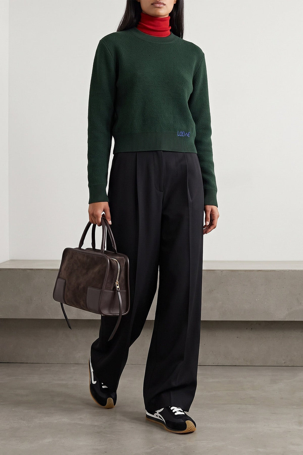 “Amazona 180” Suede Top-Handle Bag