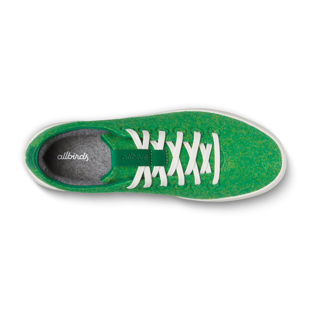 Women's Wool Cruiser - Kelly Green (Natural White Sole)
