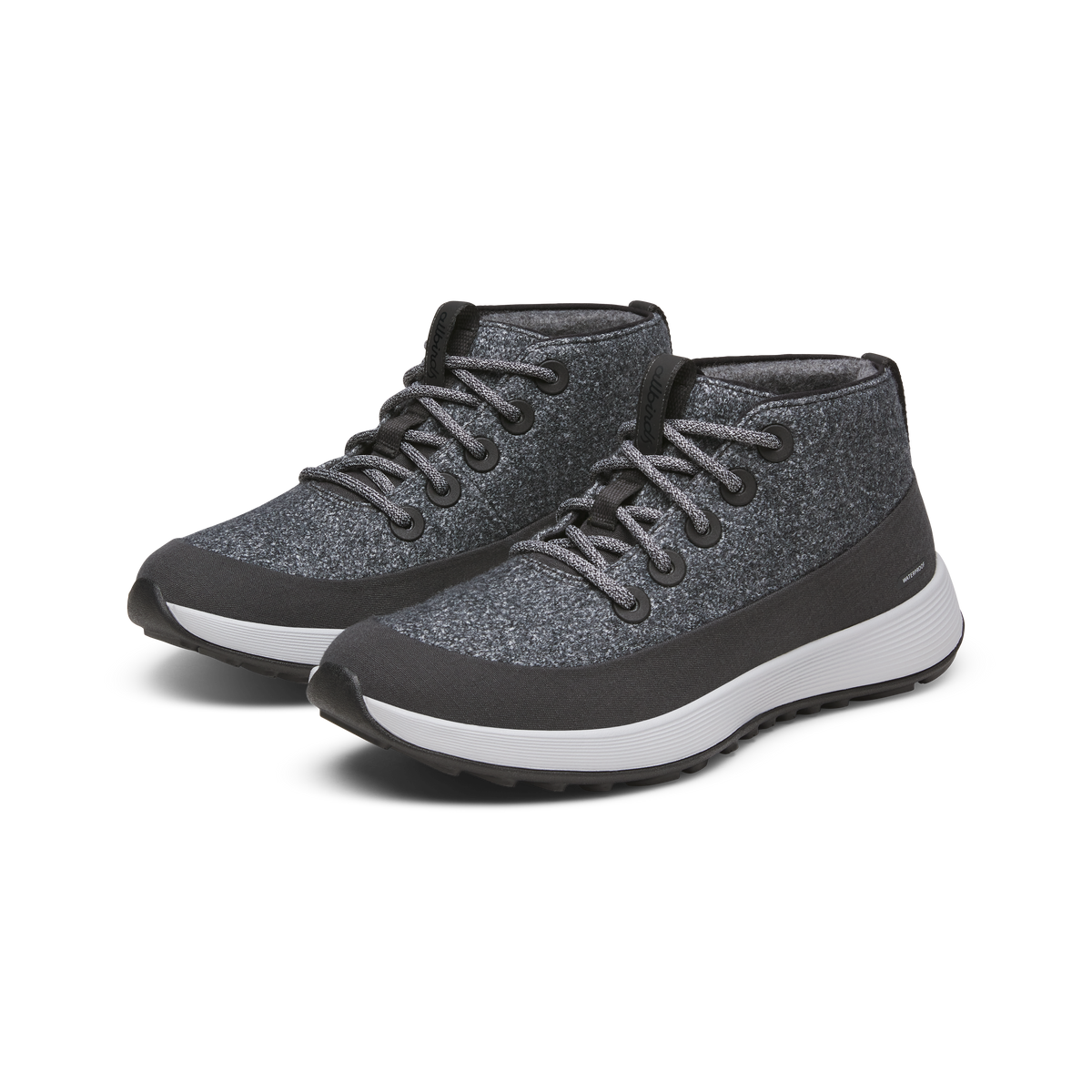 Men's Wool Runner NZ Mid Waterproof - Dark Grey (Light Grey Sole)