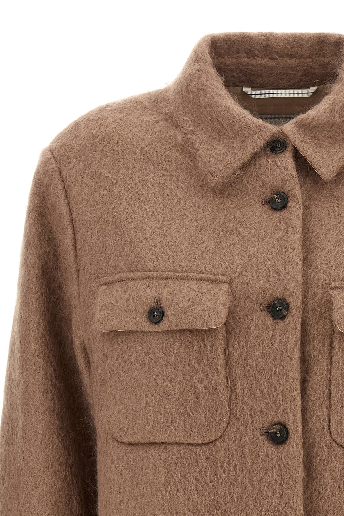 Peserico Overshirt Jacket with Bouclé Finish