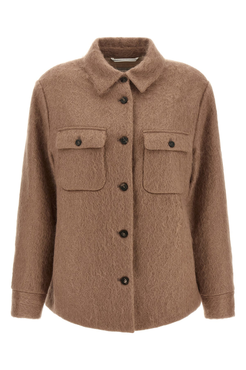 Peserico Overshirt Jacket with Bouclé Finish