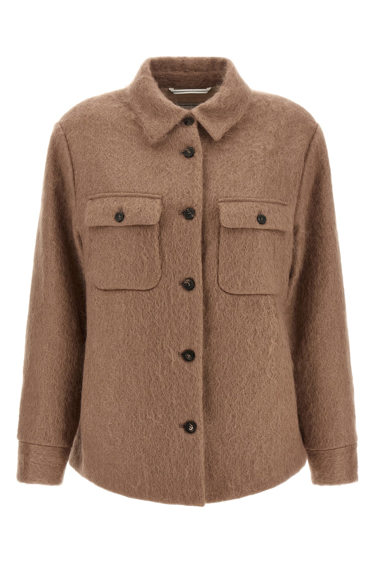 Peserico Overshirt Jacket with Bouclé Finish
