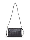 Bottega Veneta Women Black Intrecciato Piccolo Medium Pouch<Br/>