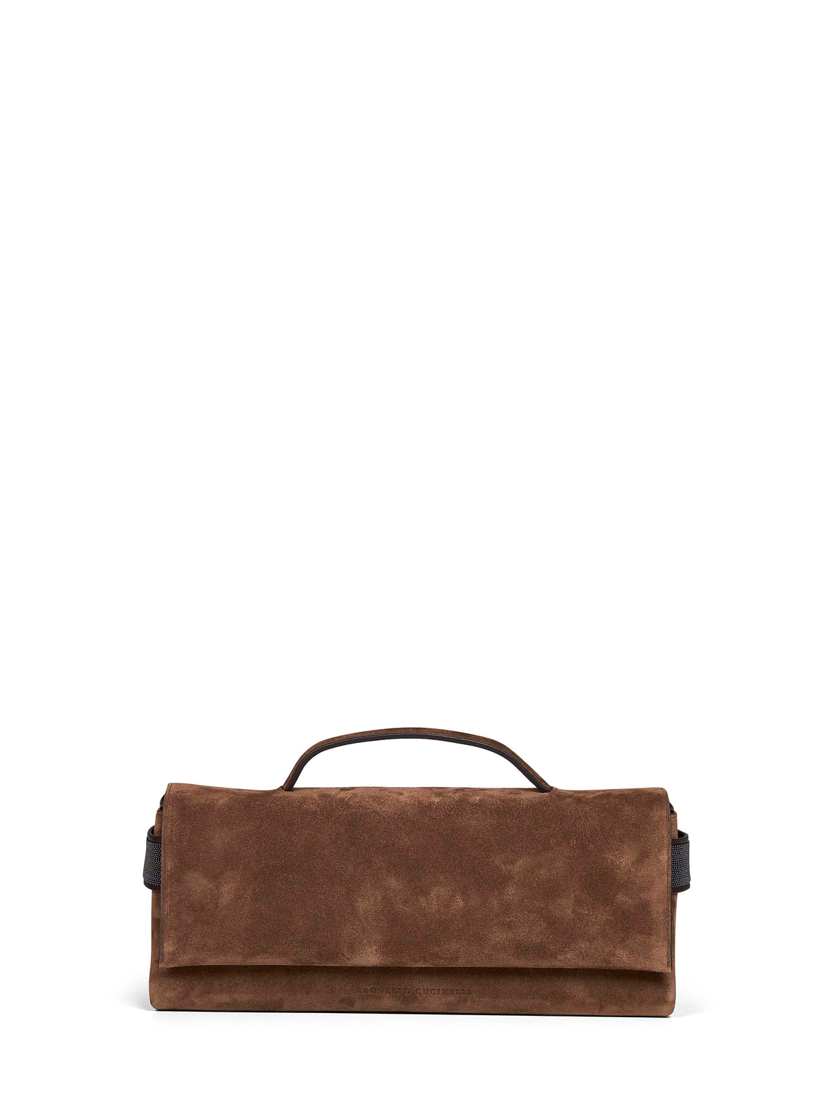 Brunello Cucinelli Women Caramel Clutch Essence Top-Handle Bag