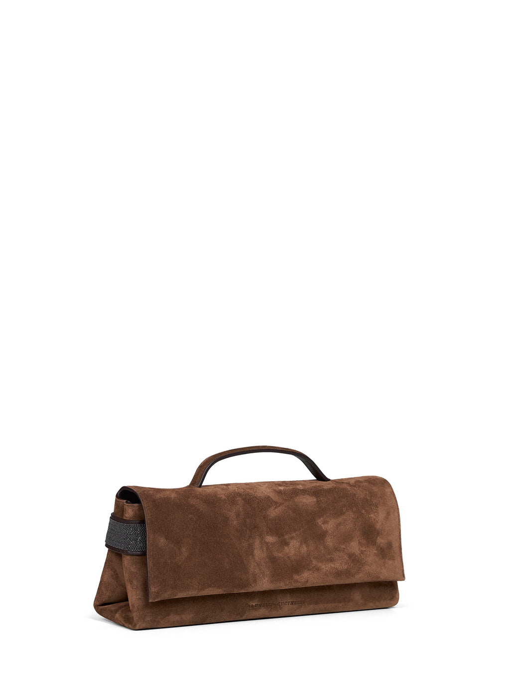 Brunello Cucinelli Women Caramel Clutch Essence Top-Handle Bag