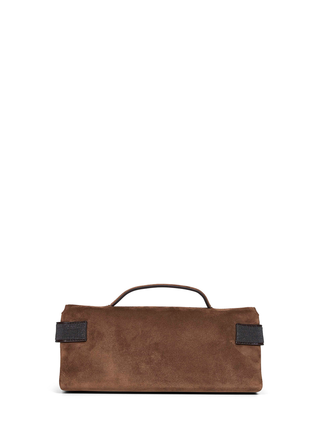 Brunello Cucinelli Women Caramel Clutch Essence Top-Handle Bag