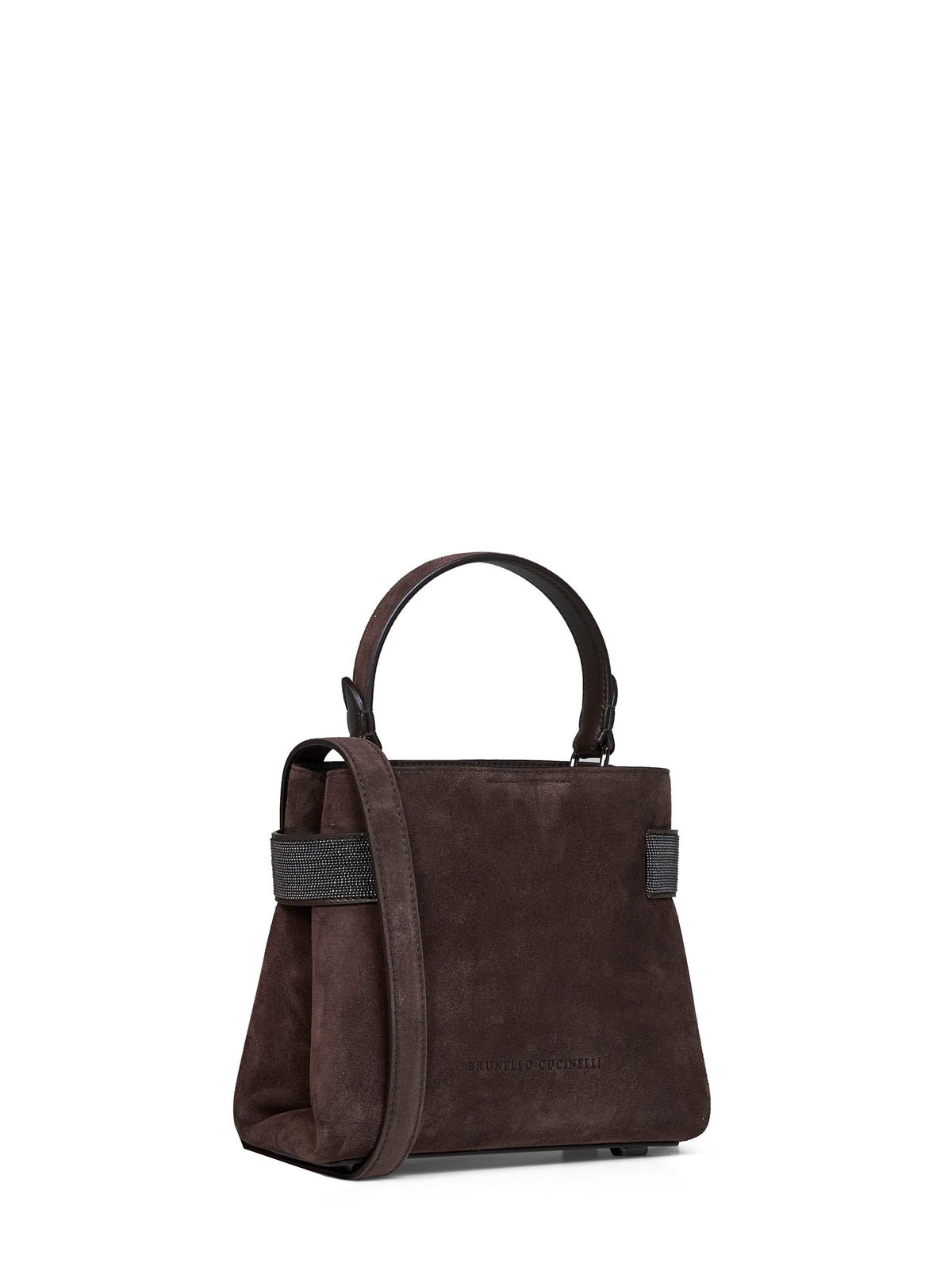 Brunello Cucinelli Women Espresso Essence Small Top-Handle Bag