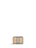 Burberry Women Archive Beige Check Zipped Small Wallet