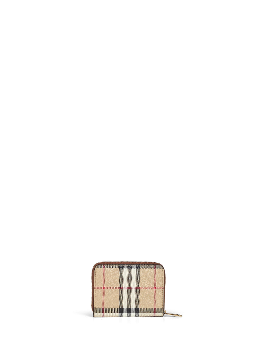 Burberry Women Archive Beige Check Zipped Small Wallet