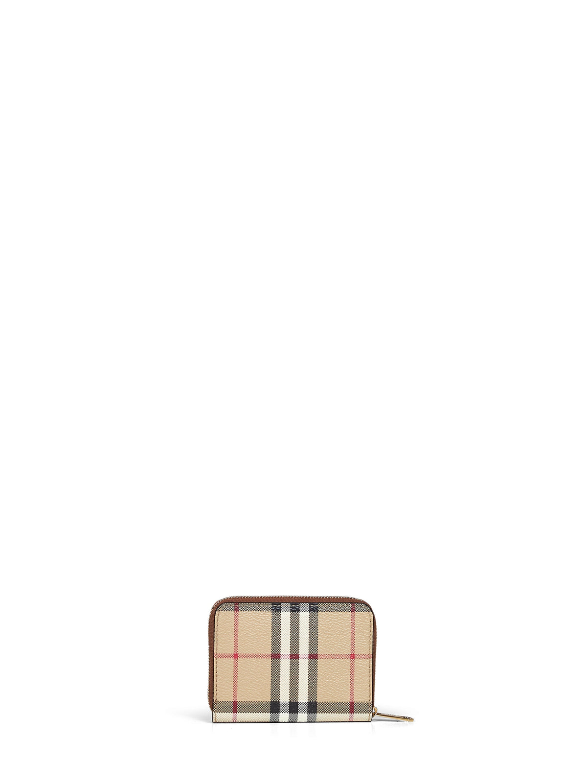 Burberry Women Archive Beige Check Zipped Small Wallet