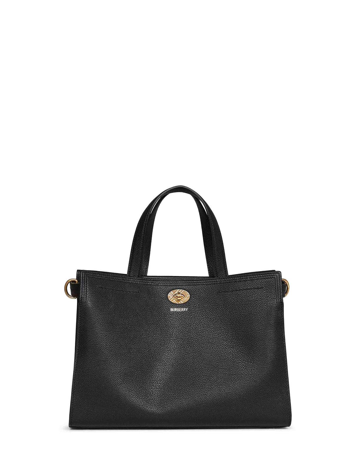 Burberry Women Black Cotswolds Check Small Tote