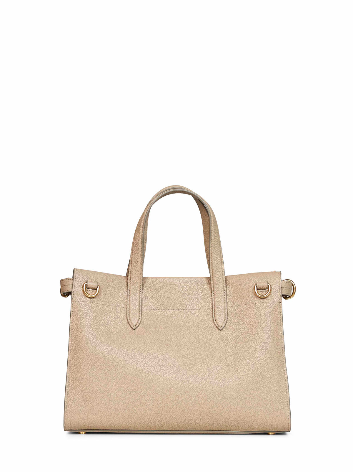 Burberry Women Beige Cotswolds Leather Tote Bag<Br/>