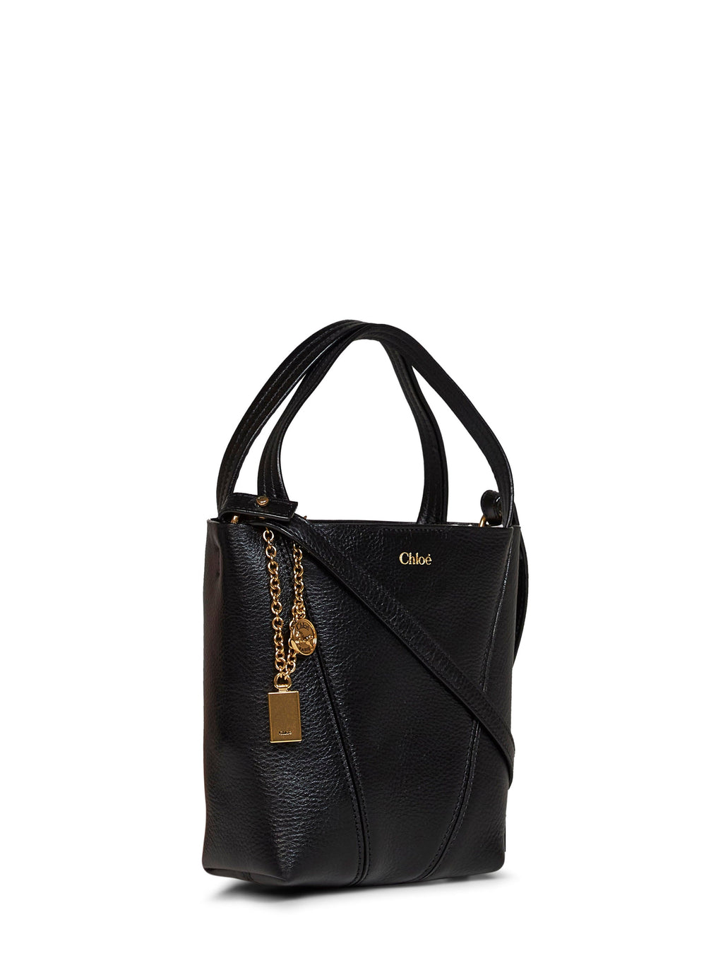 Chloé Women Black Chloé Spin Small Tote Bag