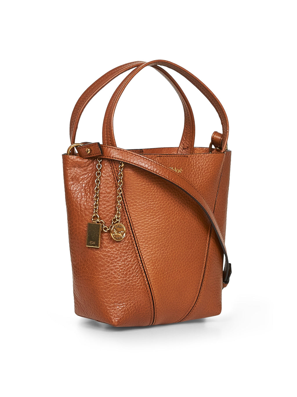 Chloé Women Brown Chloé Spin Small Tote Bag