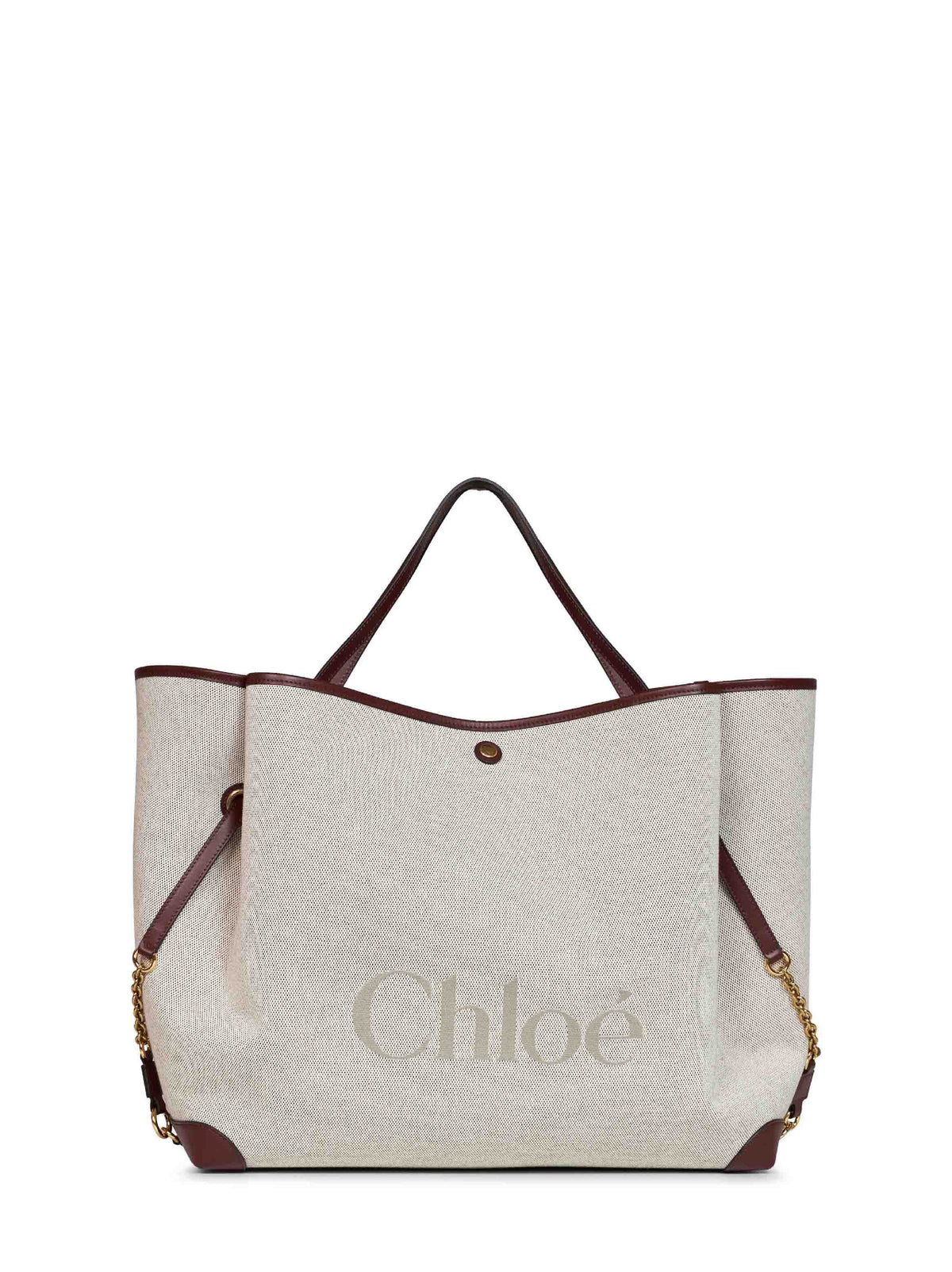 Chloé Women Crafty Brown Large Chloé Clover Shoulder Bag
