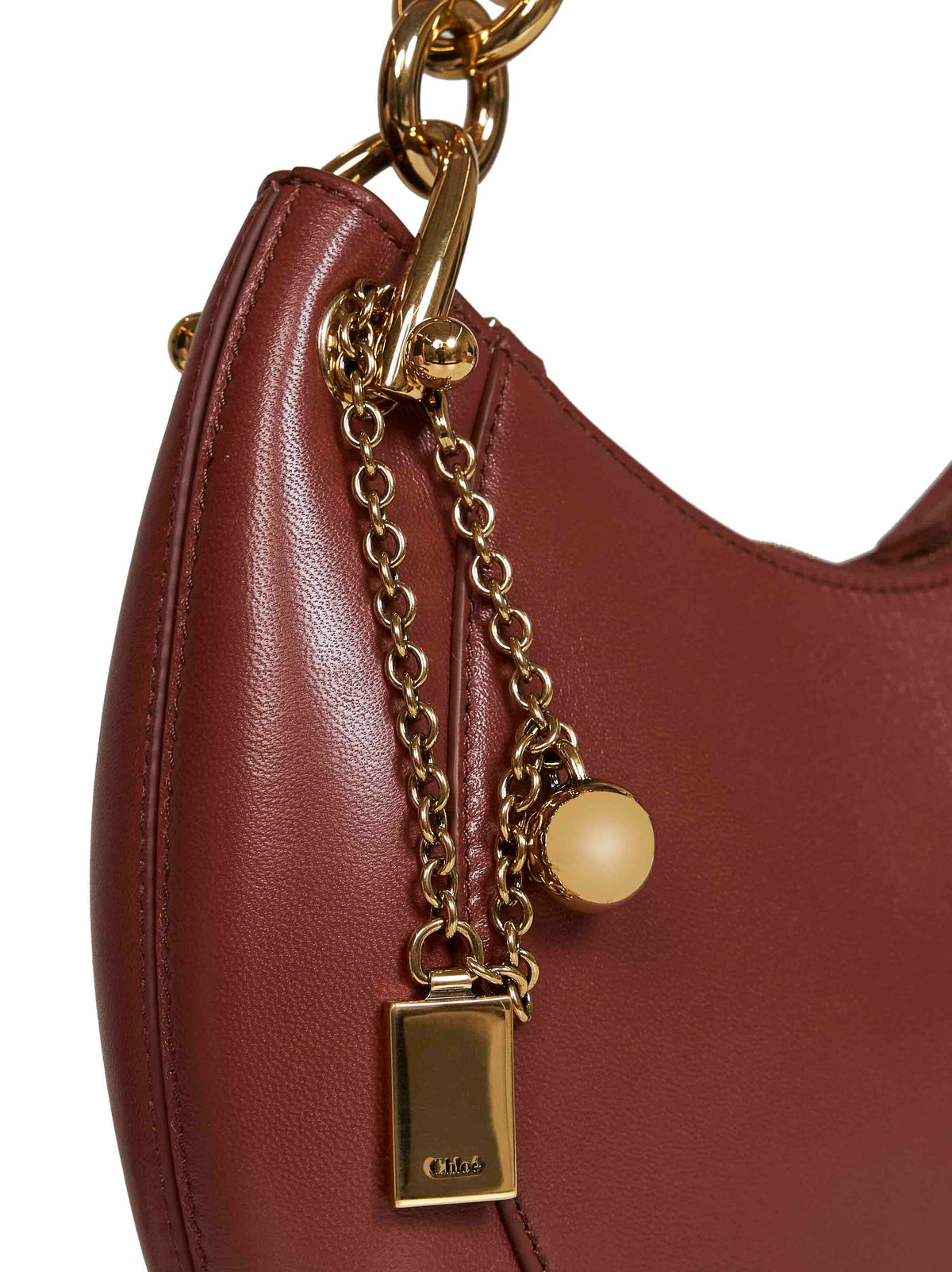 Chloé Women Blushy Brown Banana Small Hobo Bag