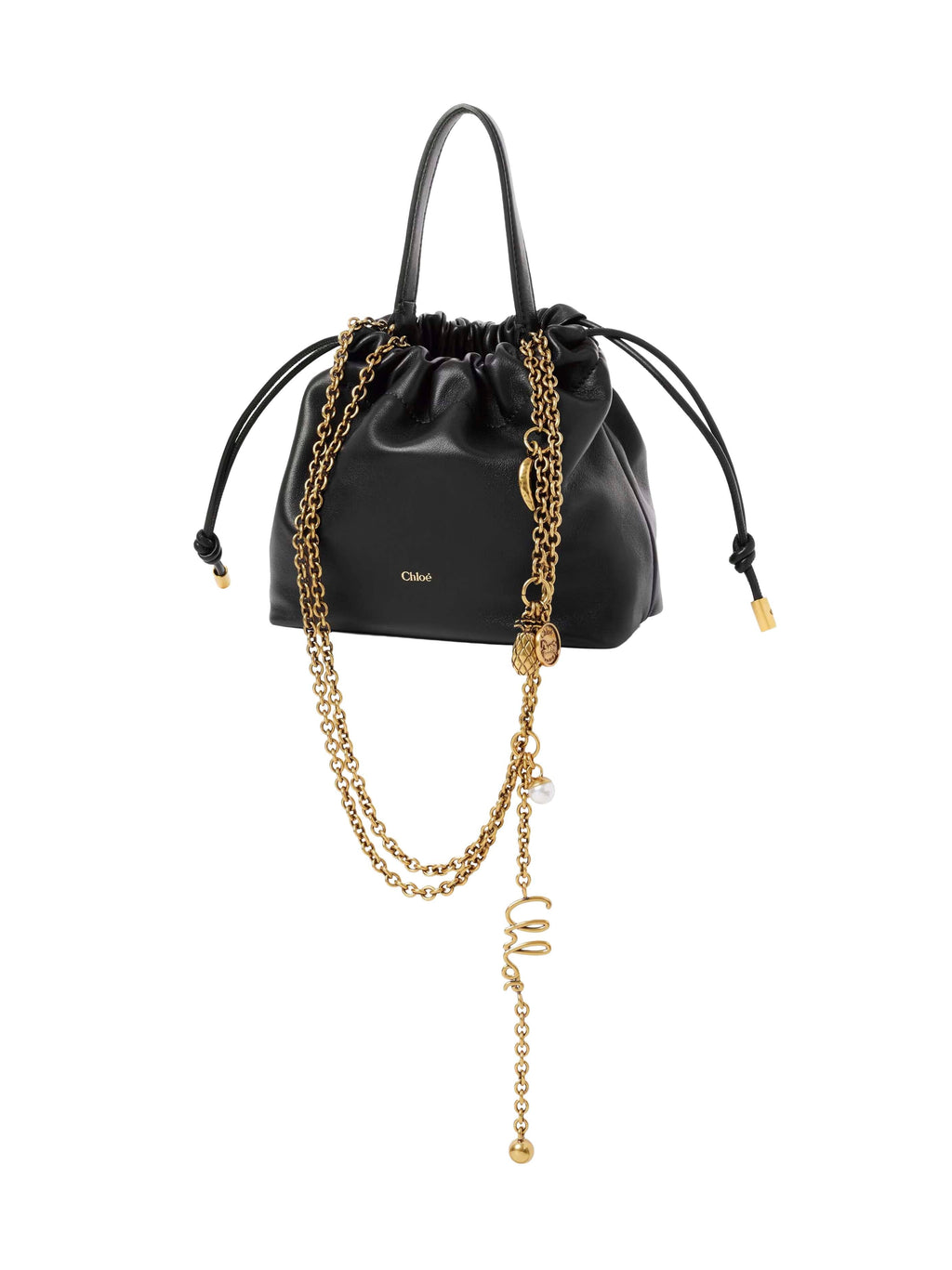 Chloé Women Black Chloé Icons Mini Shoulder Bag With Chain