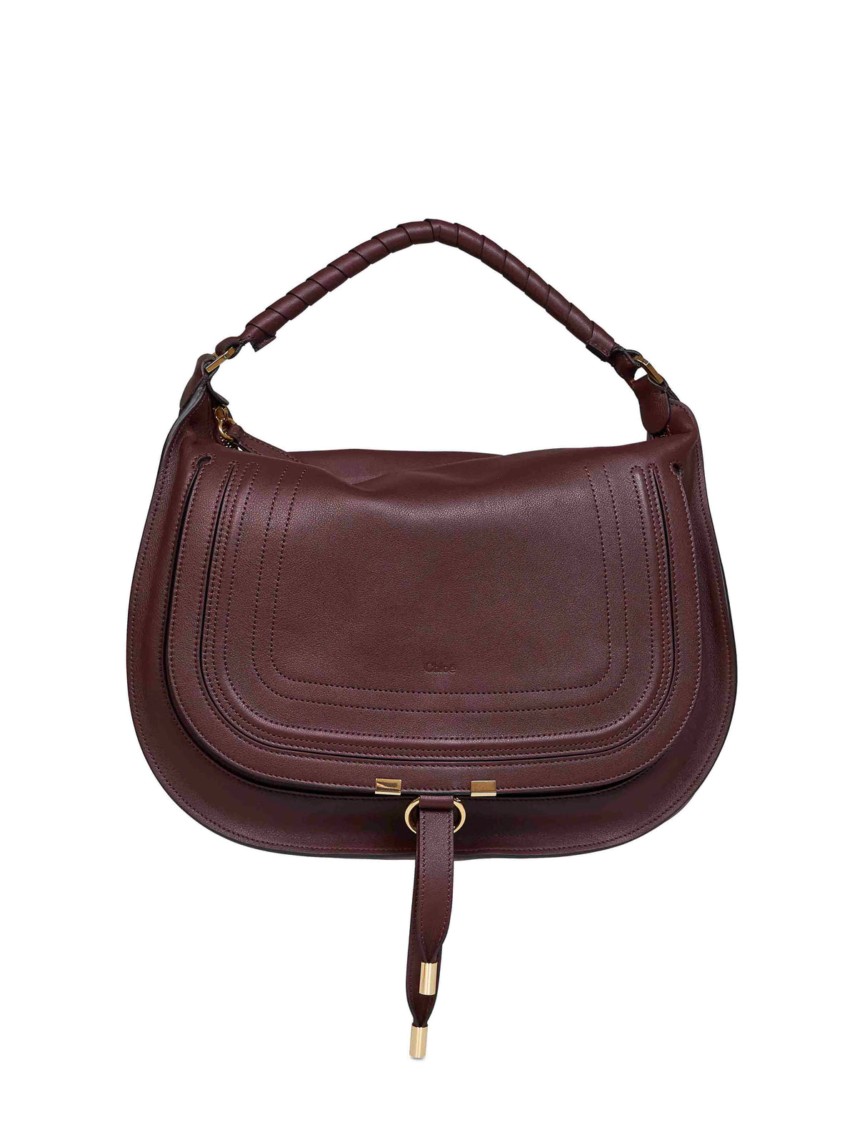 Chloé Women Dark Velvet Marcie Small Shoulder Bag