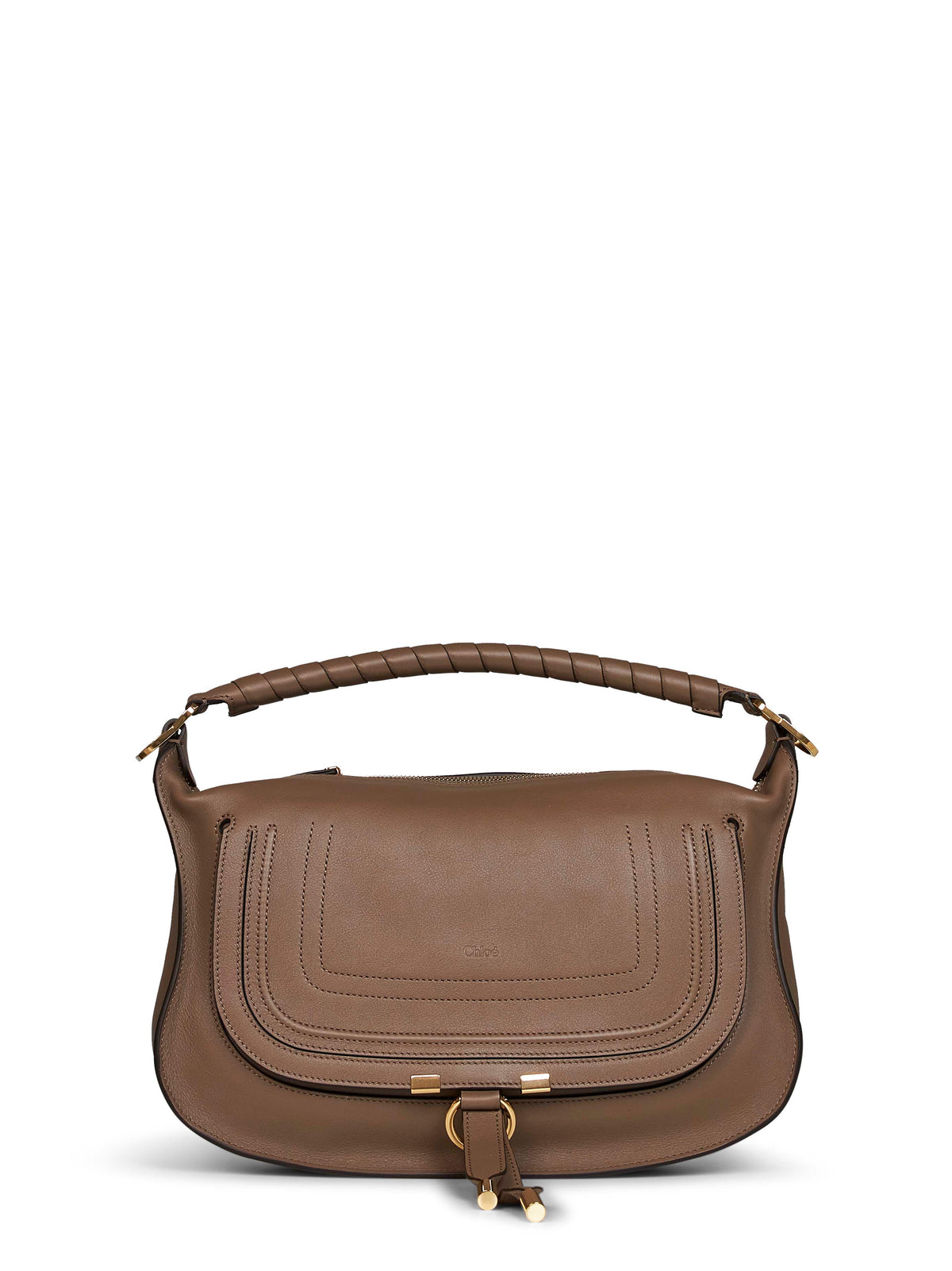 Chloé Women Deep Taupe Marcie Small Shoulder Bag<Br/>