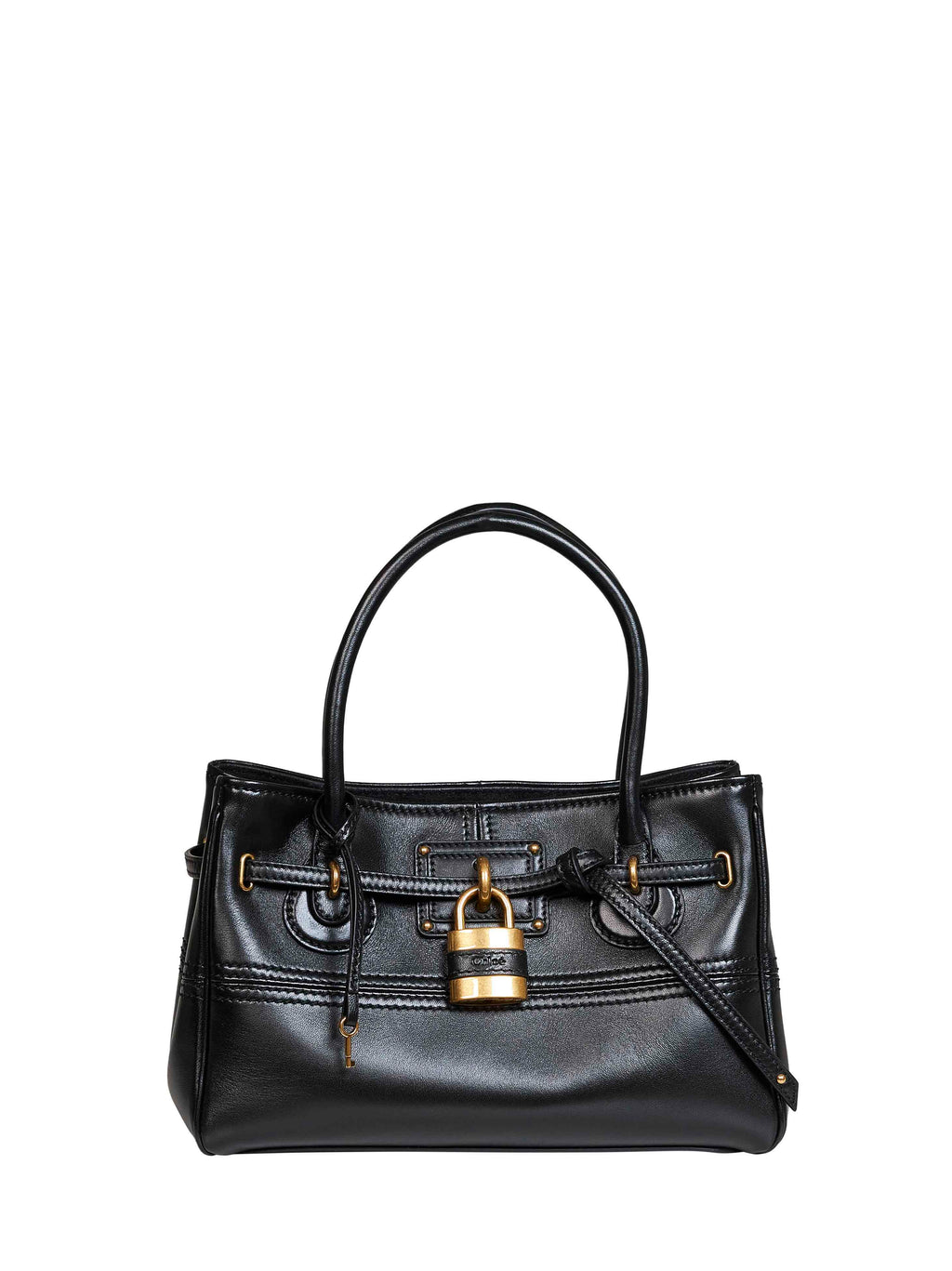 Chloé Women Black Small Paddington Sling Top-Handle Bag
