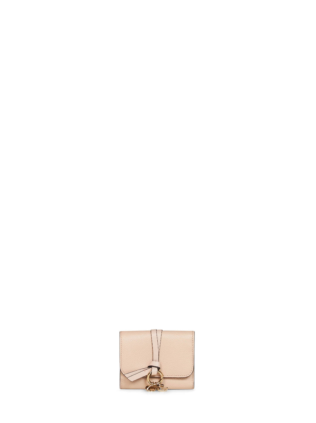 Chloé Women Cement Pink Alphabet Small Trifold Wallet