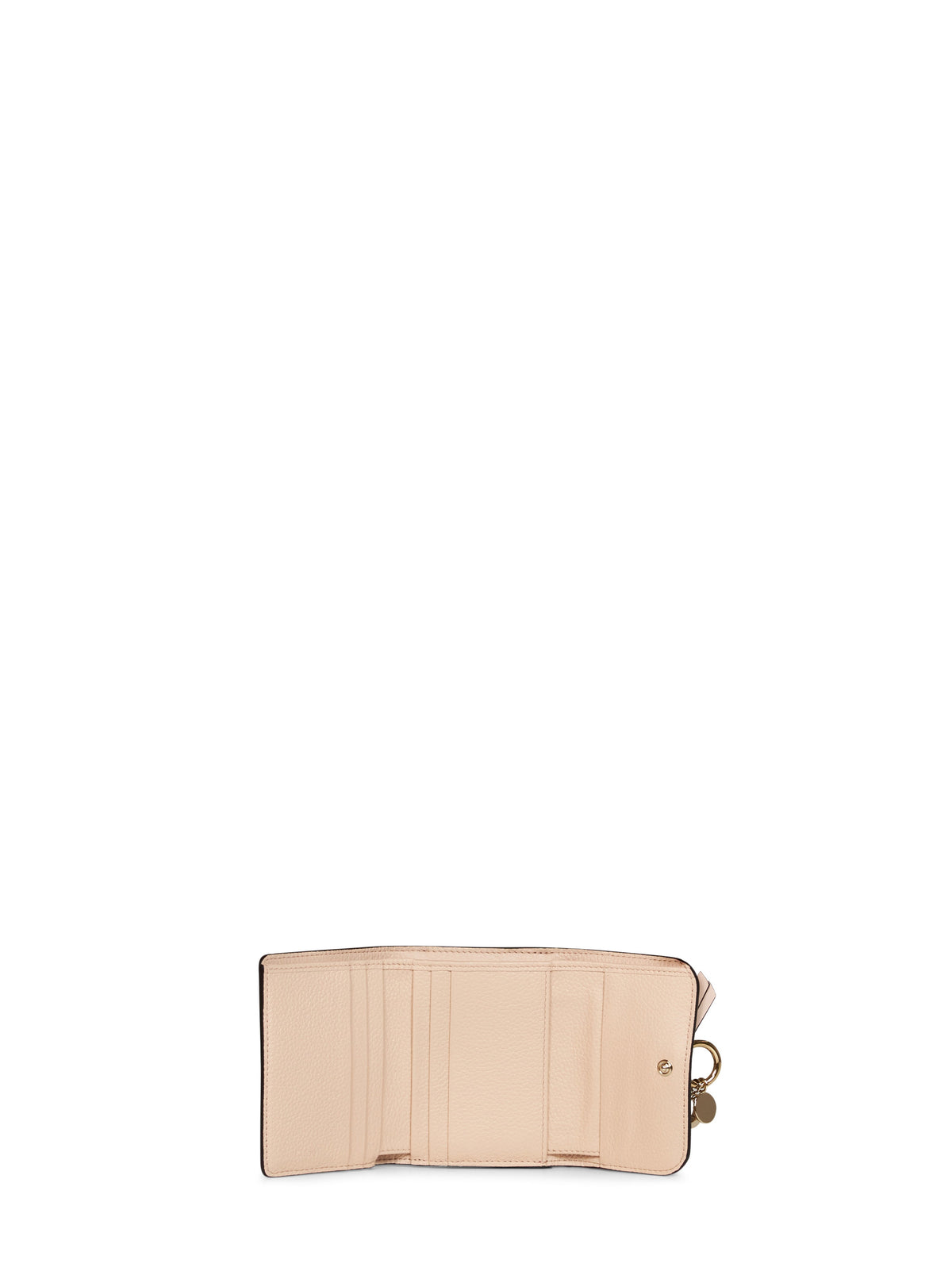 Chloé Women Cement Pink Alphabet Small Trifold Wallet