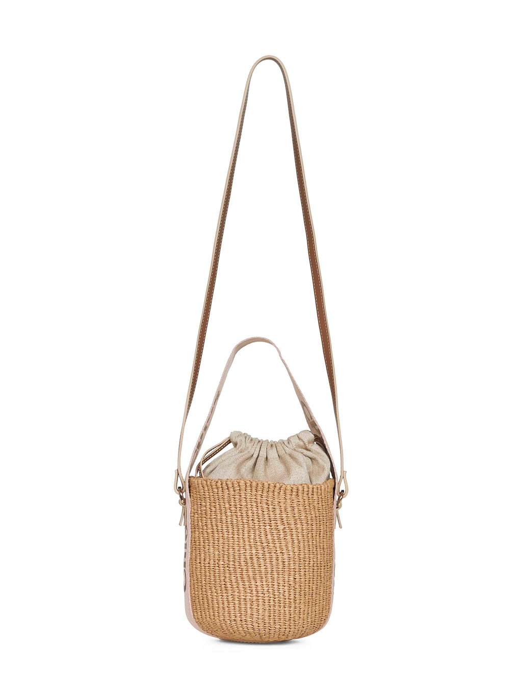 Chloé Women Beige Woody Small Basket Bag