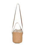Chloé Women Beige Woody Small Basket Bag