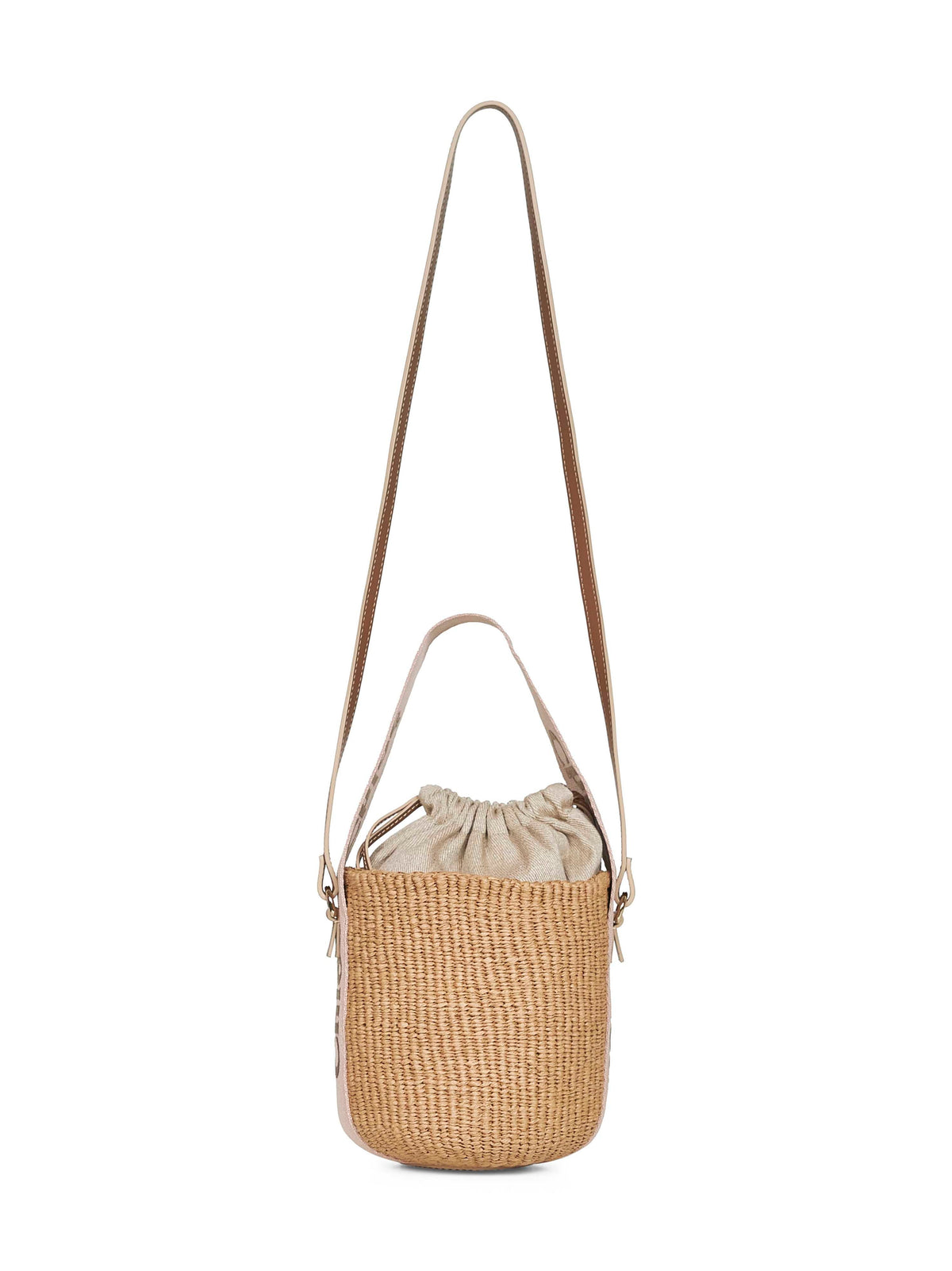 Chloé Women Beige Woody Small Basket Bag