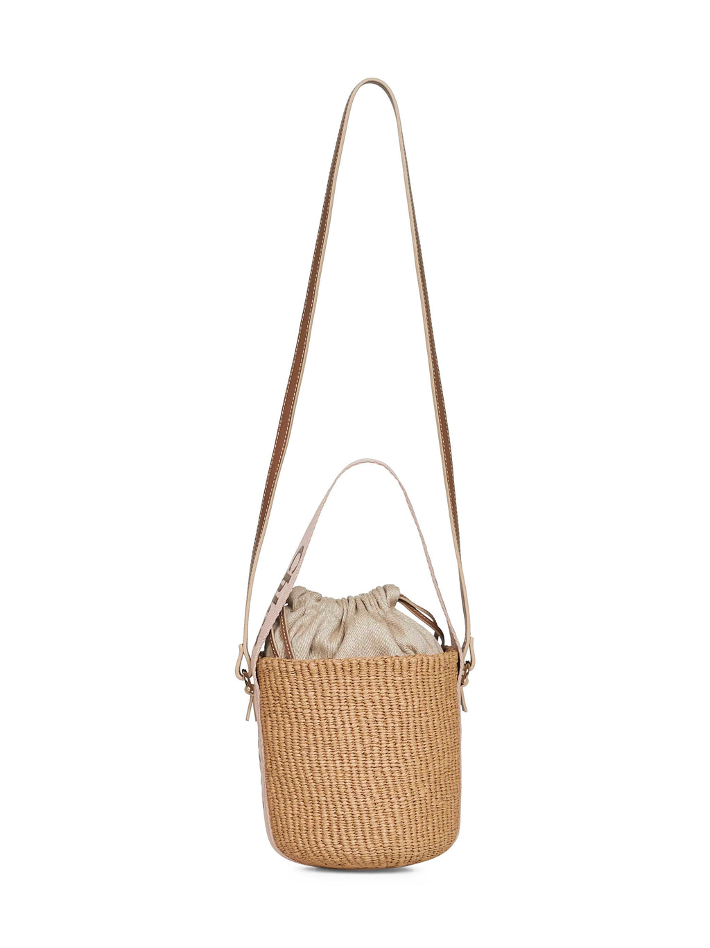 Chloé Women Beige Woody Small Basket Bag